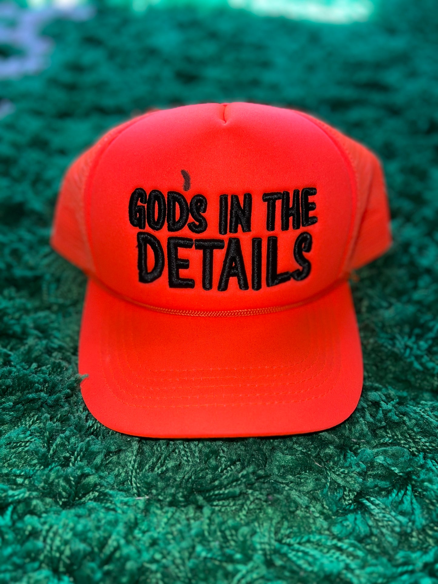 God’s In The Details Trucker Hat 