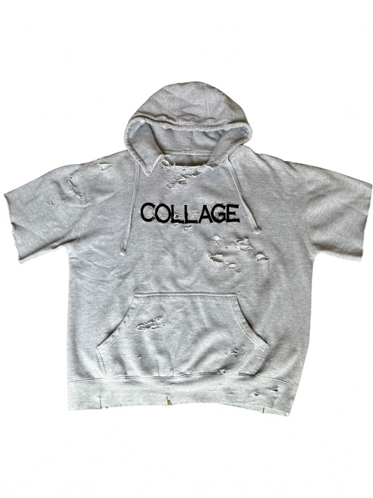 Distressed Logo Pullover Hoody